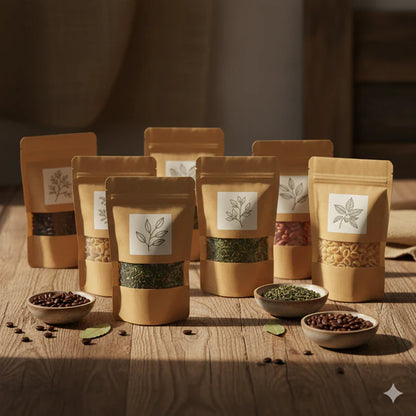 Brown Kraft Zip Lock Standup Pouch