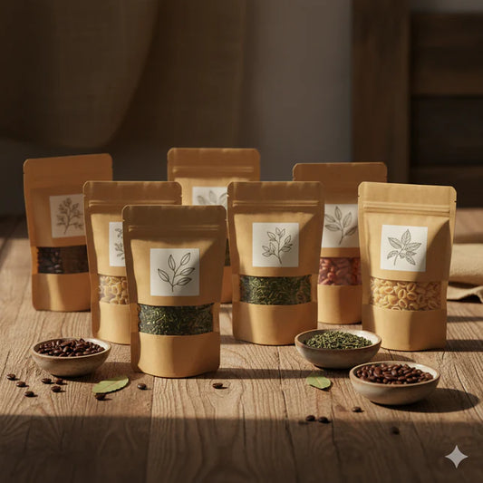 Brown Kraft Zip Lock Standup Pouch