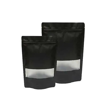 Black Standup Zip Lock Pouch